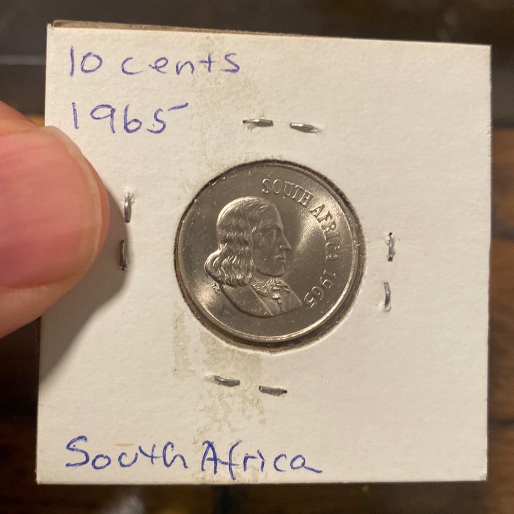 10 cents 1965 South Africa coin